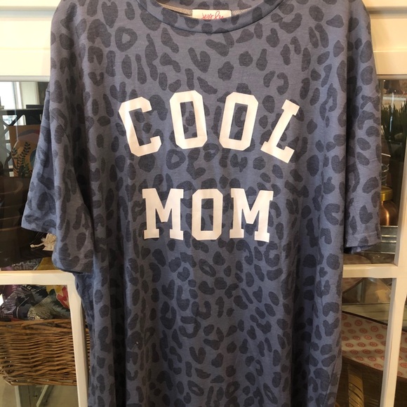 Cool Mom Leopard Print Tshirt Nwot 